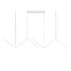 LumiLine Pro: 90cm Modern White LED Pendant