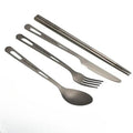 TitanElite: 4-Piece Pure Titanium Cutlery Set