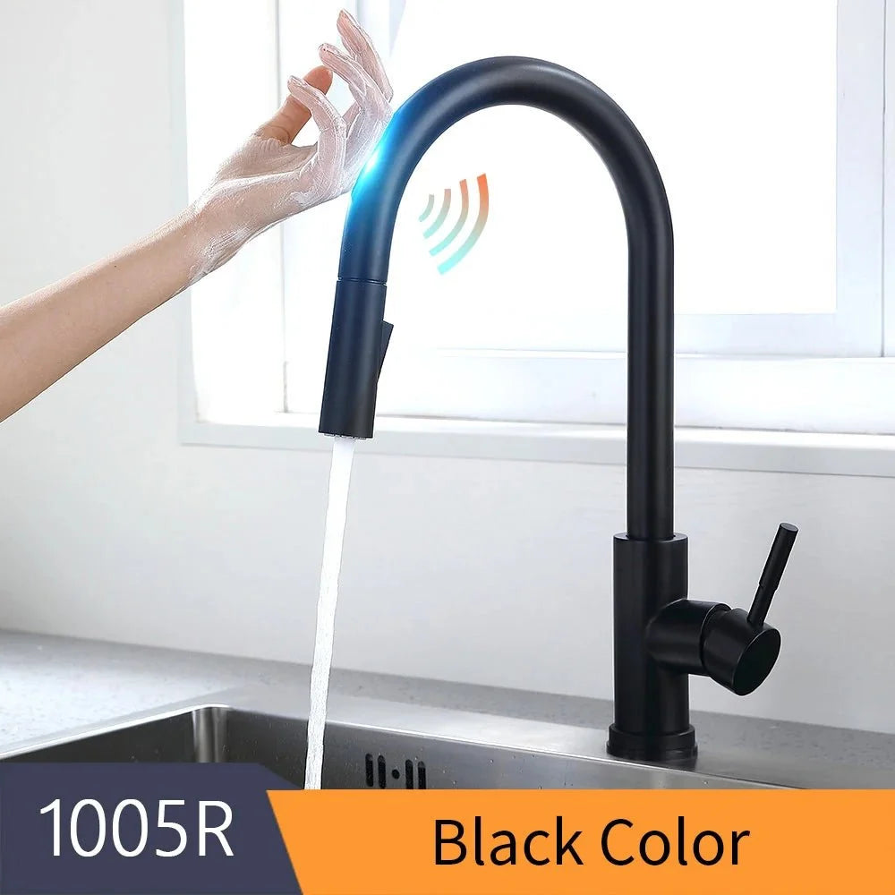 TouchSmart 360: Advanced Sensor Kitchen Faucet with Rotatable Touch Control Mixer