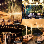 StarGlow G40: Vintage LED Globe String Lights