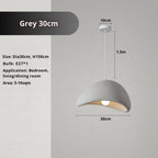 ZenGlow Dome: Japanese Grey Pendant Light