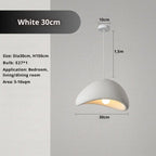 ZenGlow Dome: Japanese White Pendant Light