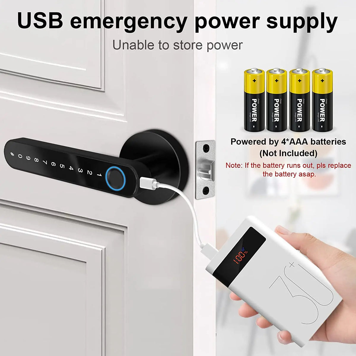SecureTouch Door Lock Fingerprint - T8