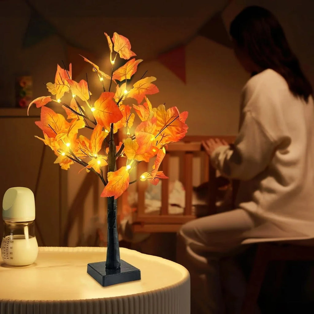 NoirBloom™ – Lampada ad albero di betulla nera con 24 LED