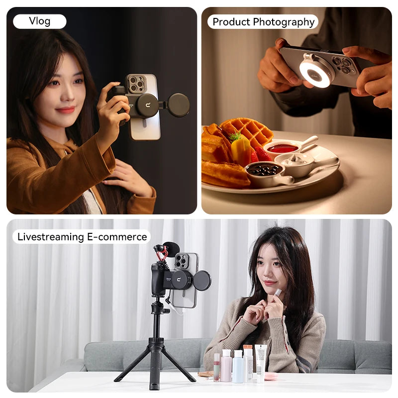 GlowFlip – MagSafe Light for Vlogging & Selfies
