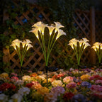 LilyGlow™ – Lampioni solari da giardino a luce bianca calda