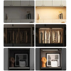 LumiGuard Trio: Motion Sensor Night Light - 3 Colors - Black