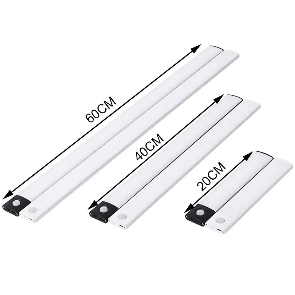 LumiGuard Trio: Motion Sensor Night Light - 3 Colors - White