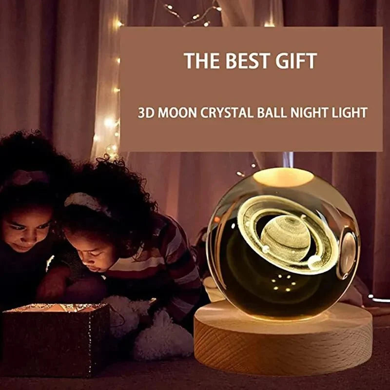 LunaGlow Sphere: Elegant Globe Night Light