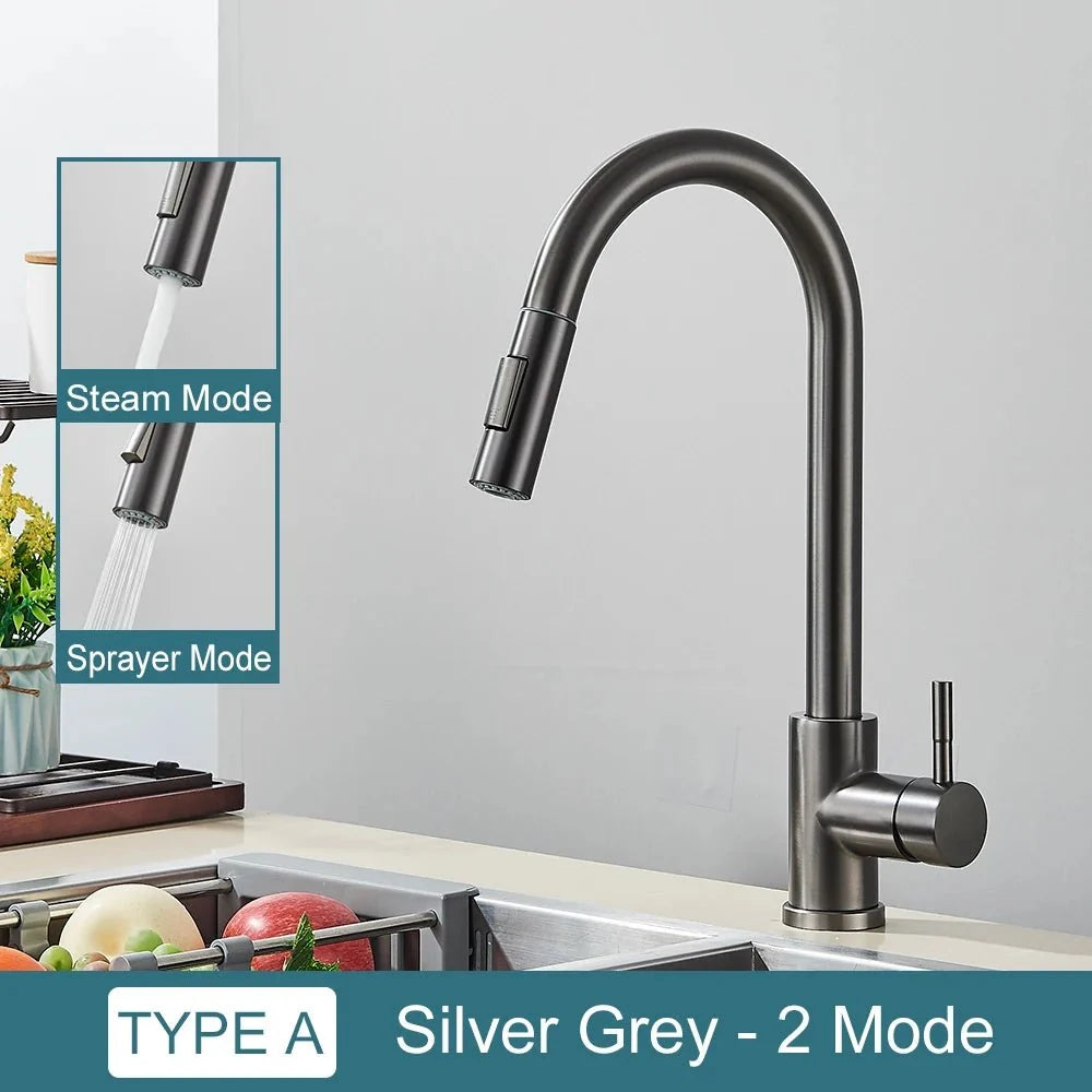 Midnight DualStream Single-Handle Pull-Out Kitchen Faucet with Hot/Cold Water Control