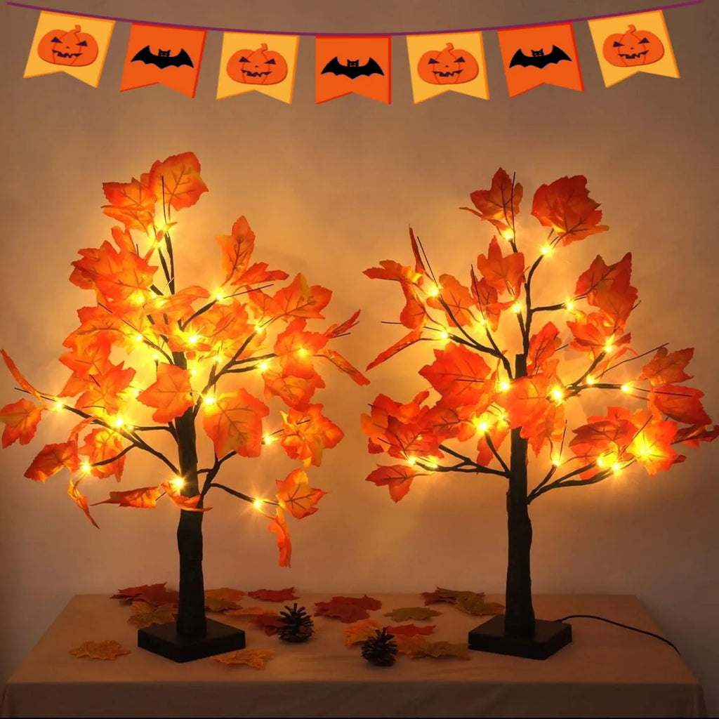 NoirBloom™ – Lampada ad albero di betulla nera con 24 LED