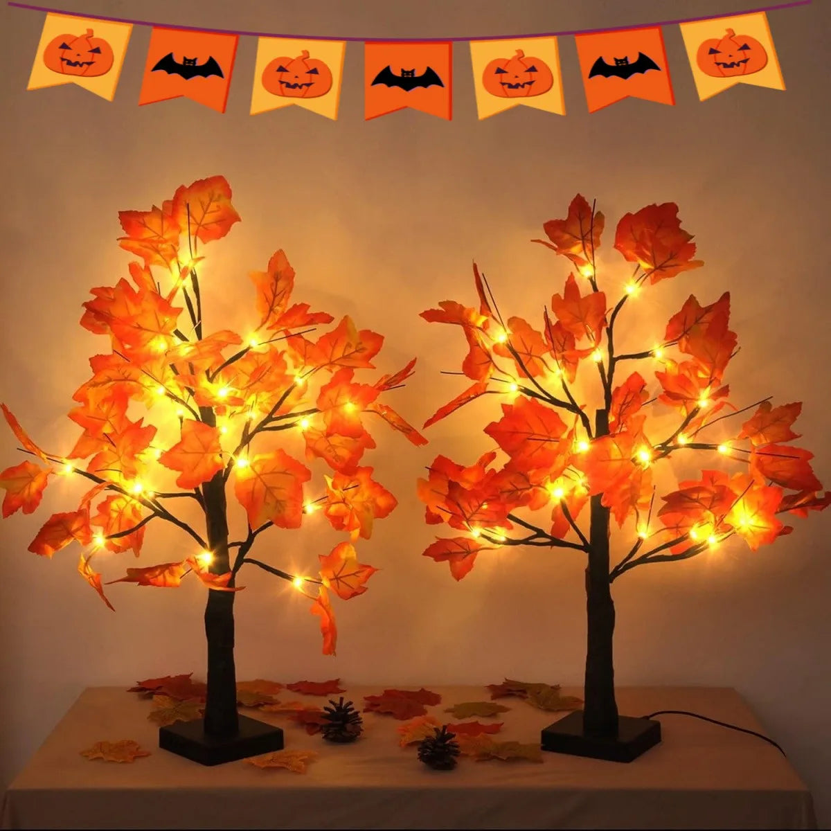 NoirBloom™ – 24 LED Black Birch Tree Lamp