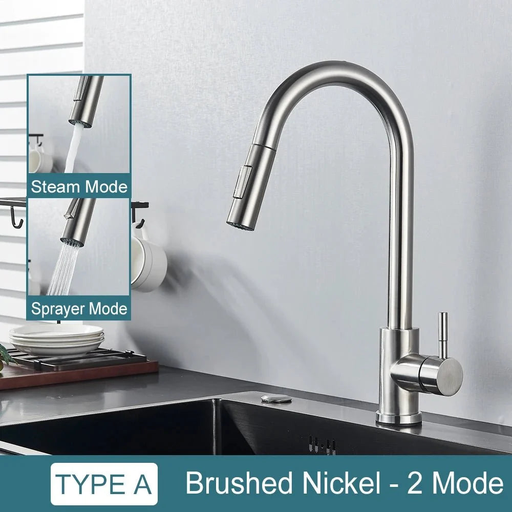 Midnight DualStream Single-Handle Pull-Out Kitchen Faucet with Hot/Cold Water Control