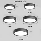 SlimGlow Elite: Ultra-Thin LED Ceiling Light - 18W