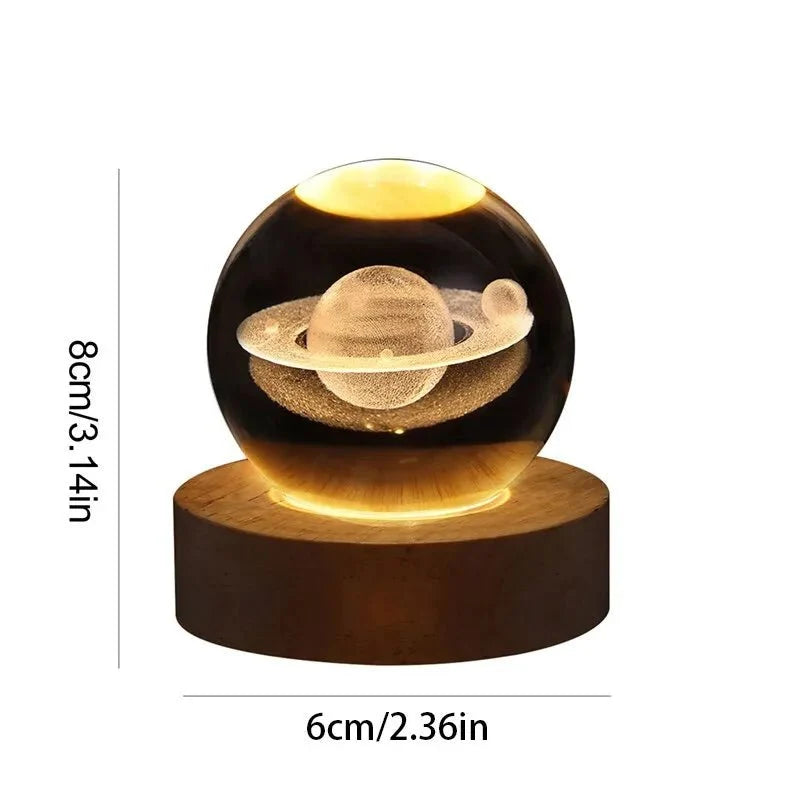 LunaGlow Sphere: Elegant Globe Night Light
