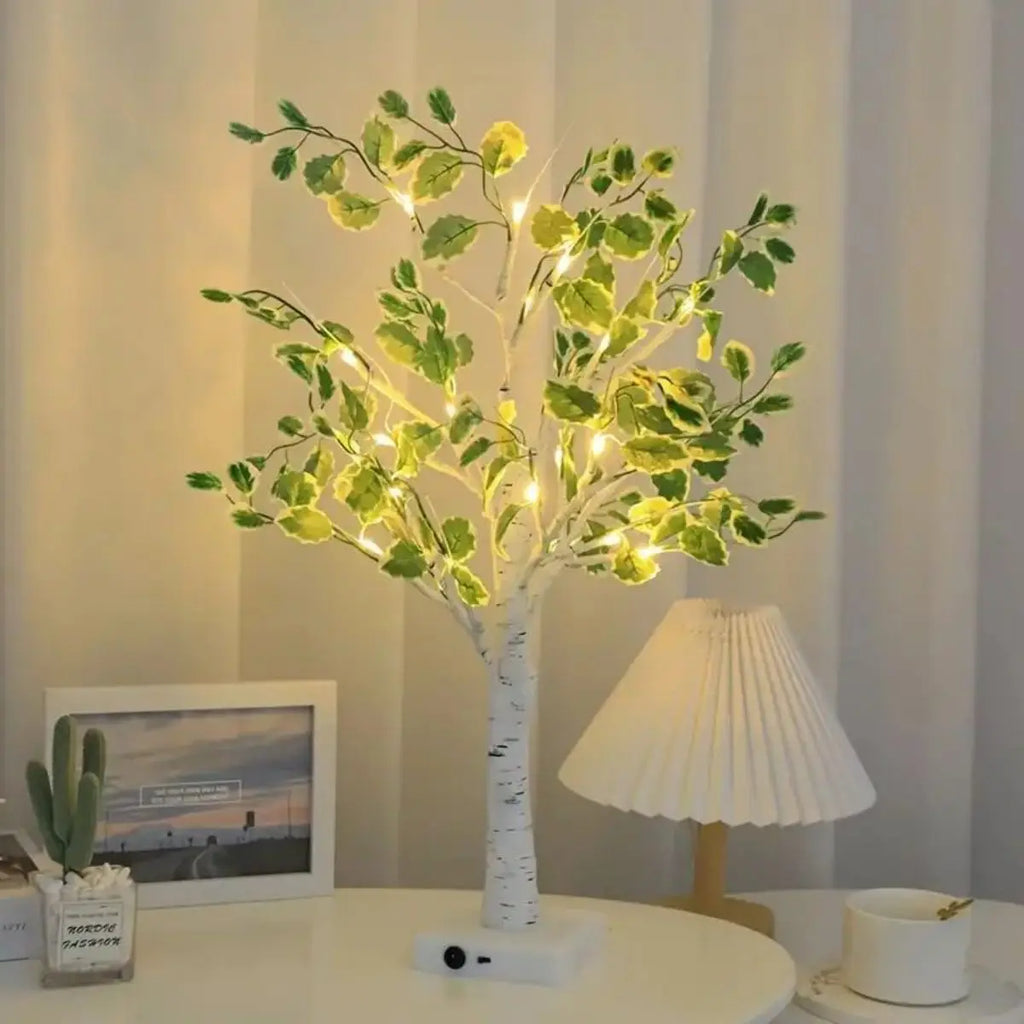 EverLeaf™ – 24 LED Green Birch Tree Light