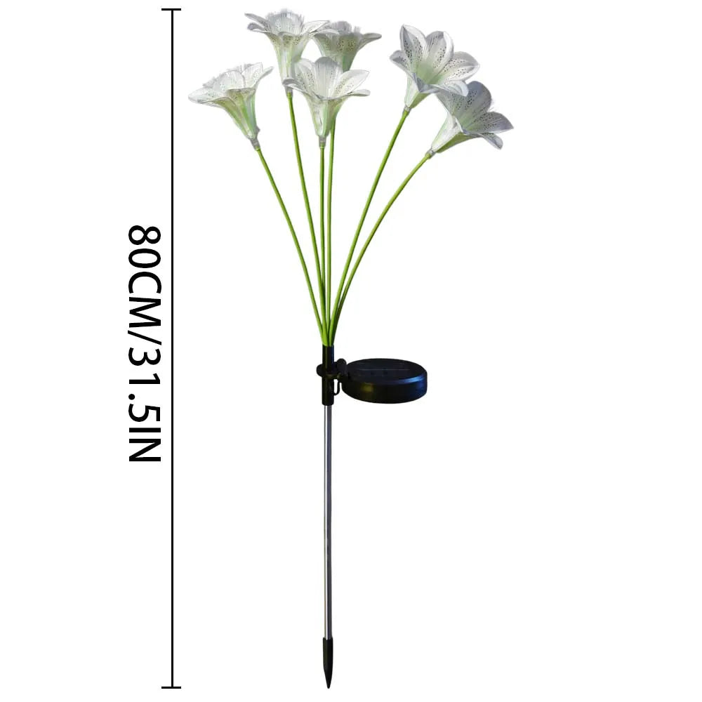 LilyGlow™ – Solar Warm White Garden Stake Lights