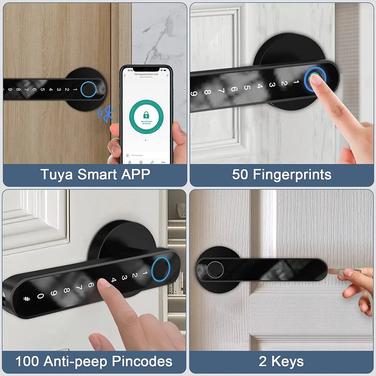 SecureTouch Door Lock Fingerprint - T8