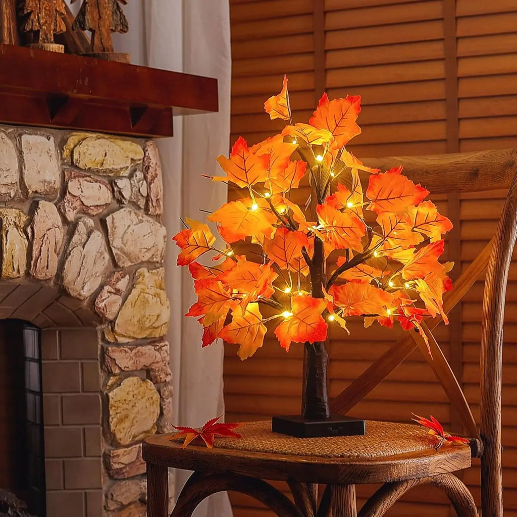 NoirBloom™ – Lampada ad albero di betulla nera con 24 LED
