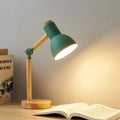 NordicGlow: Creative Wooden LED Table Lamp with Adjustable Head
