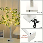 EverLeaf™ – 24 LED Green Birch Tree Light