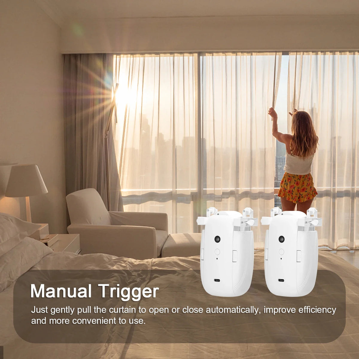 TriFlex Glide: 3-in-1 Smart Curtain Automation