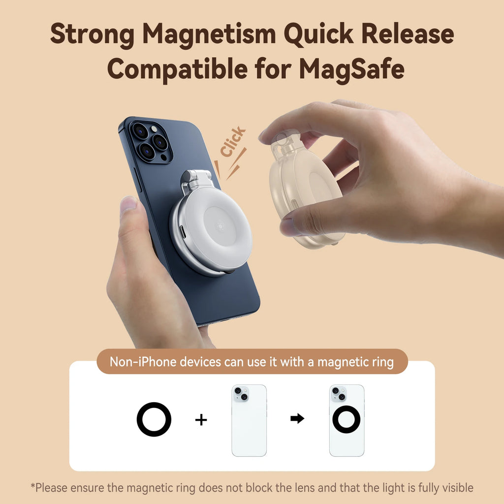 Pocket Glow – Magnetic LED Selfie Light