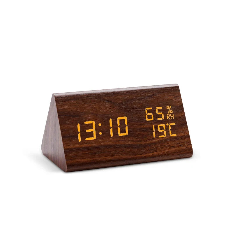 48345257443674EchoWood Elite: LED Digital Wooden Alarm Clock