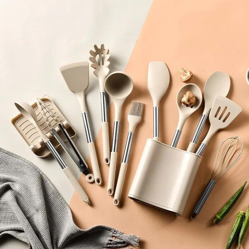 CulinaFlex 13: Premium Silicone Utensil Set