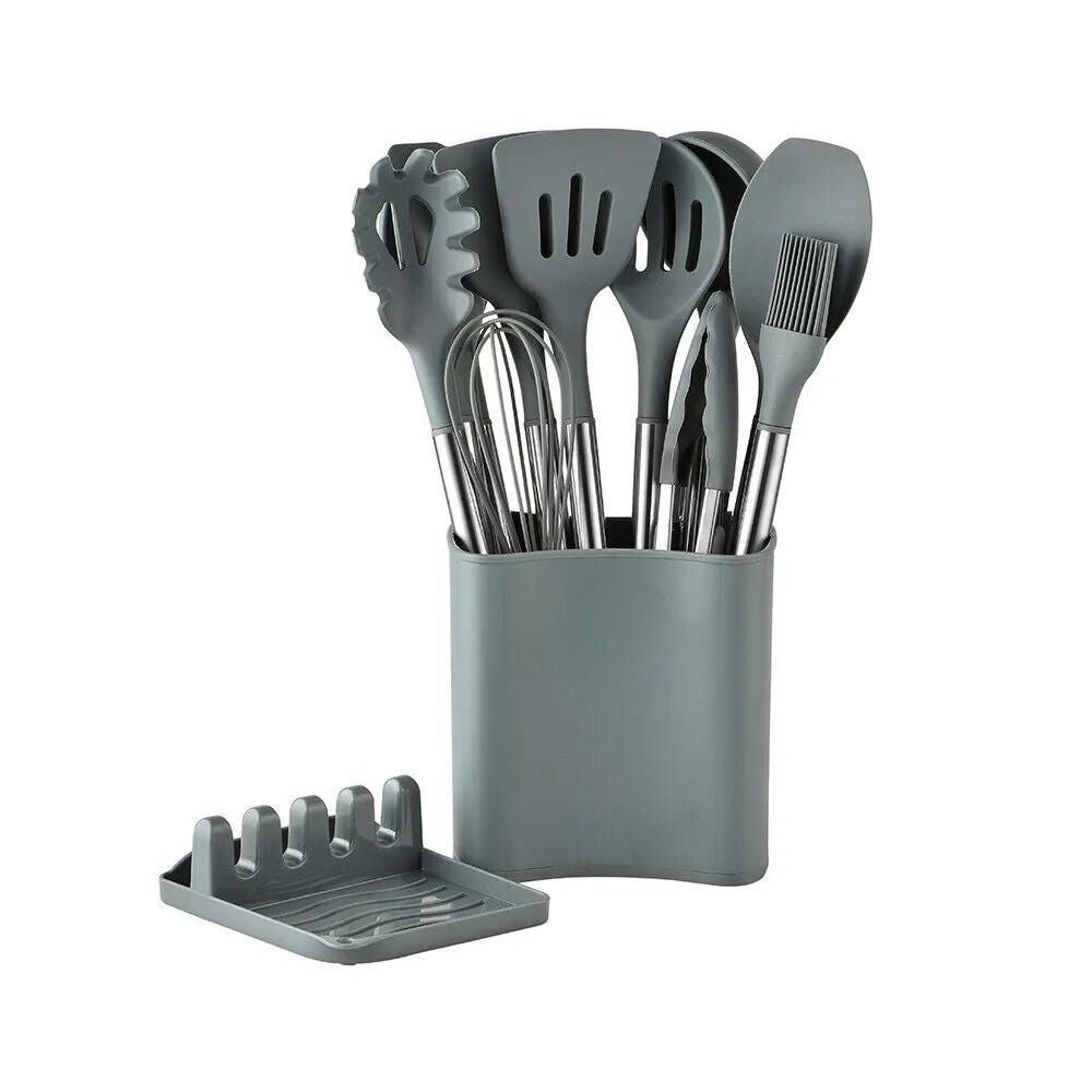 CulinaFlex 13: Premium Silicone Utensil Set